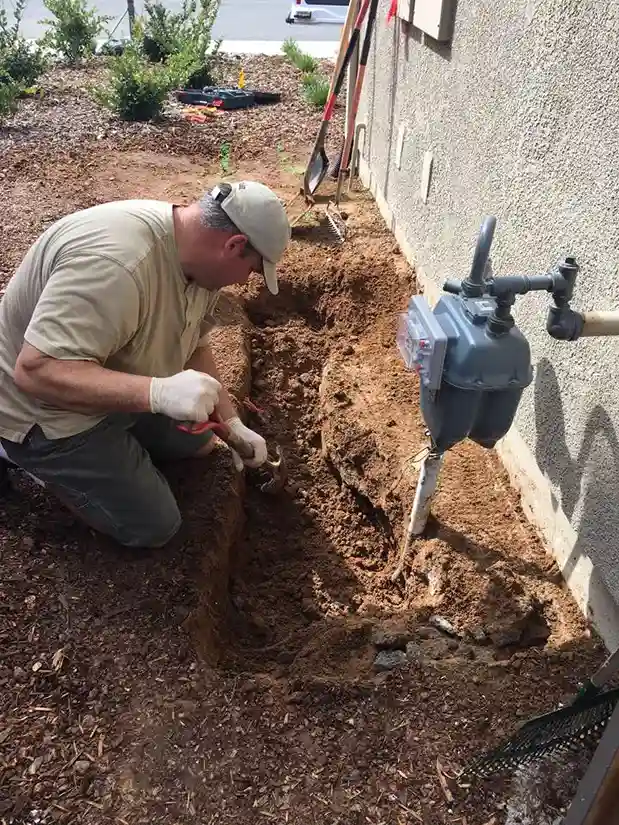 Sewer pipe replacement with digging Sewer pipe replacement with digging